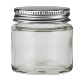 Glass Jar with Aluminium Wadded Lid 50ml