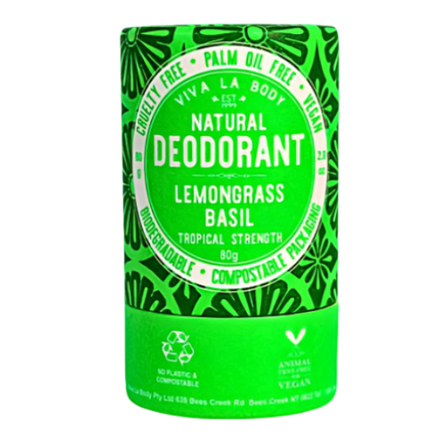 Natural Deodorant Lemongrass Basil